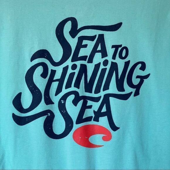 COSTA Short Sleeve T-Shirt “Sea to Shining Sea” Size Medium - Picture 2 of 5